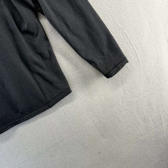 Harvard University Jacket Mens Medium Black Gray Full Zip Hooded Grid Fleece NEW - Picture 8 of 9